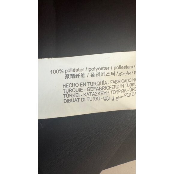 2/$30 XS Zara Sleeveless Black Midi Dress Side Silver Decorative Circles - Picture 14 of 15